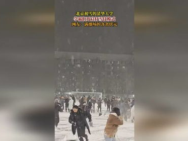 “清华学霸打雪仗：打破学术光环，展现青春活力”